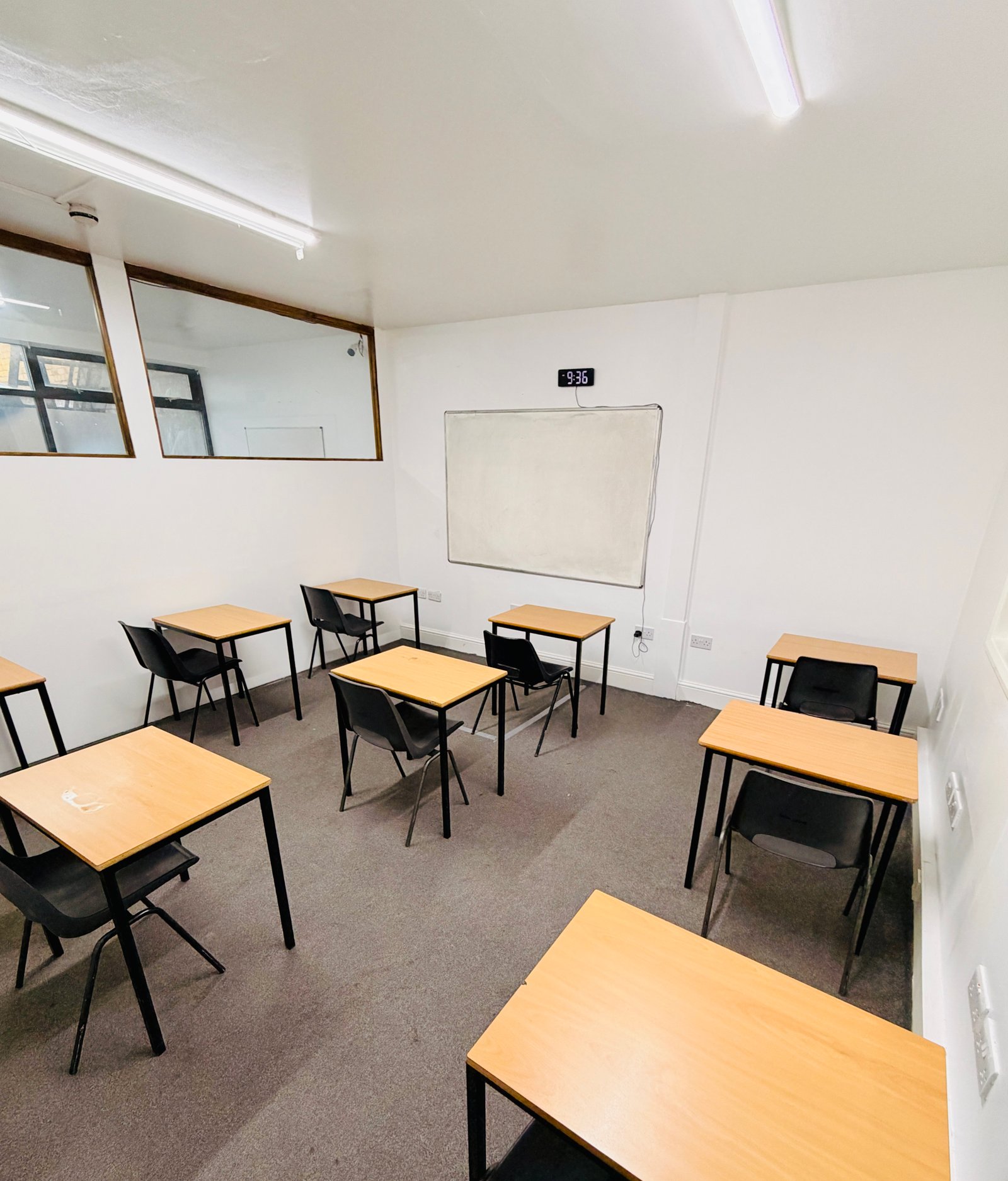 Exam room 2 — wider angle showing full room layout